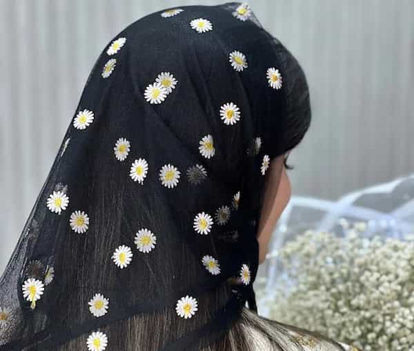 تصویر 2 از قیمت روسری تور بابونه + خرید باور نکردنی
